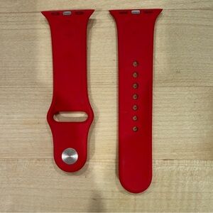 Apple Red Smartwatch Band, size small, fits 41mm Apple Watch.